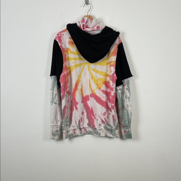 The Laundry Room Tie-Dye Sweetwear Hoodie Sweatshirt Lagenlook Men's M Oversized - Picture 6 of 10